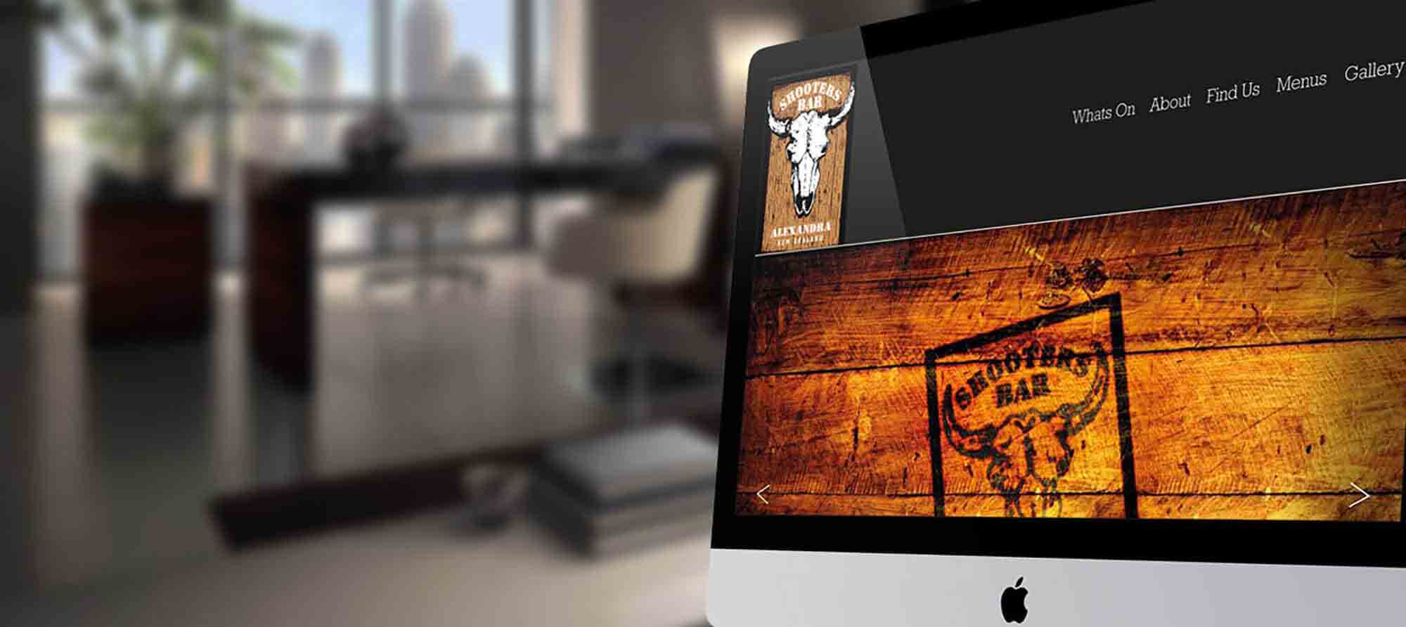 Shooters Bar Website Design