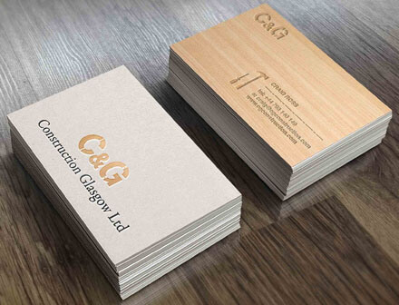 CG Construction Business Cards