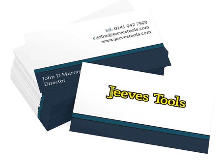 Jeeves Tools Business Cards Design