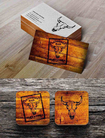 Shooters Bar Business Cards